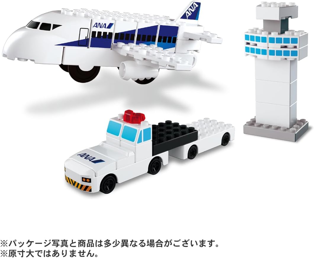 Detalle 2 de タカラトミー トミカ・プラレールブロック ANA飛行場セット|プラスチック製・電池不要・3歳以上