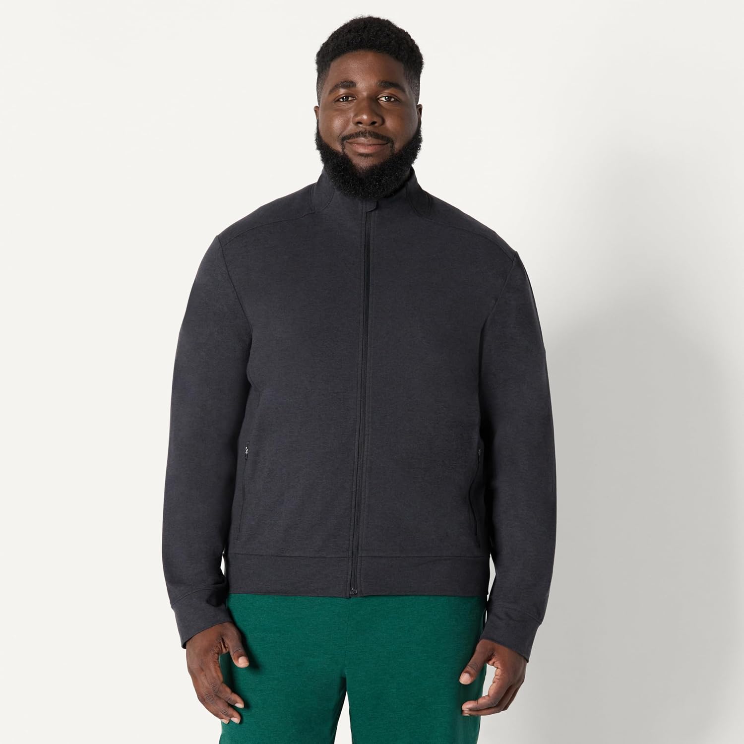 Detalle 2 de Amazon Essentials Herren Funktions-Trainingsjacke mit Reißverschluss