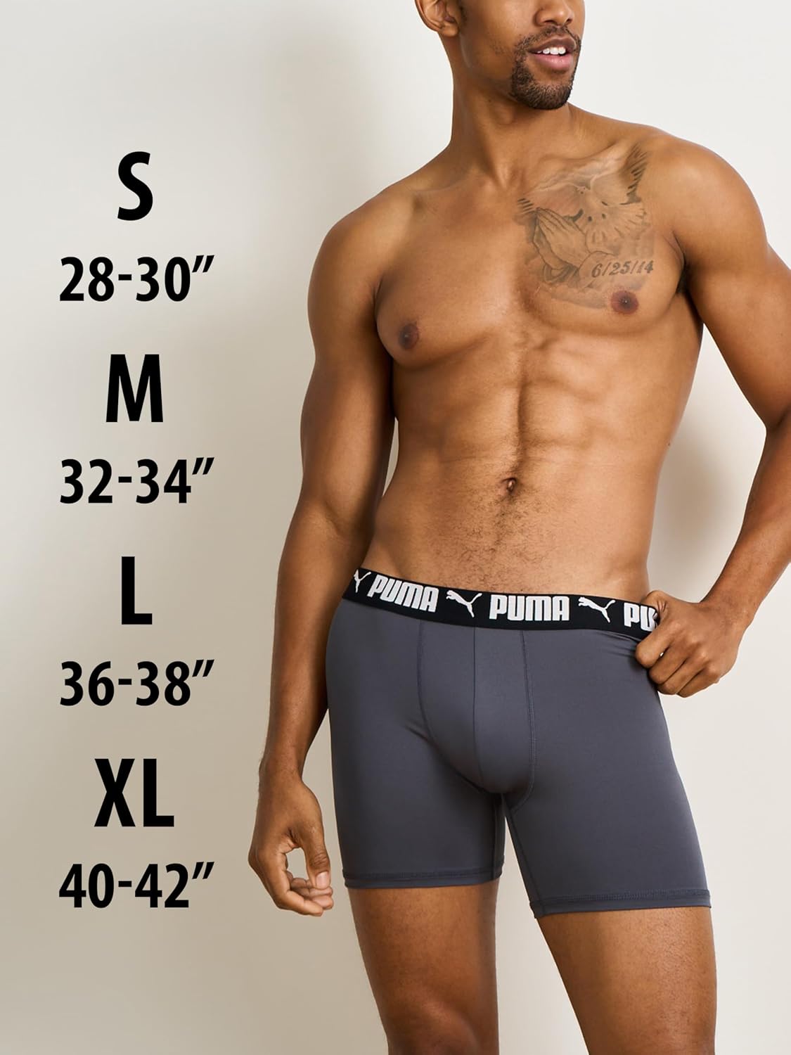 Detalle de Puma 5 Pack Performance Boxer Briefs - Boxeurs ajustés pour homme
