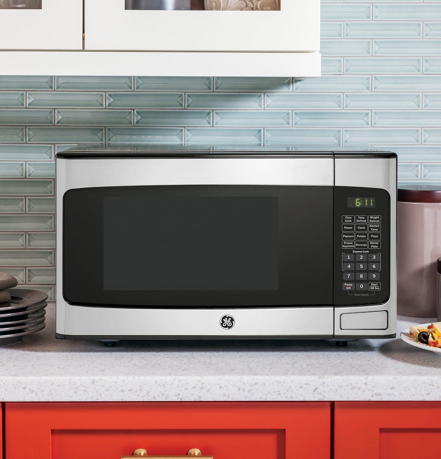 Thumbnail 6 de GE Countertop Microwave, Stainless Steel