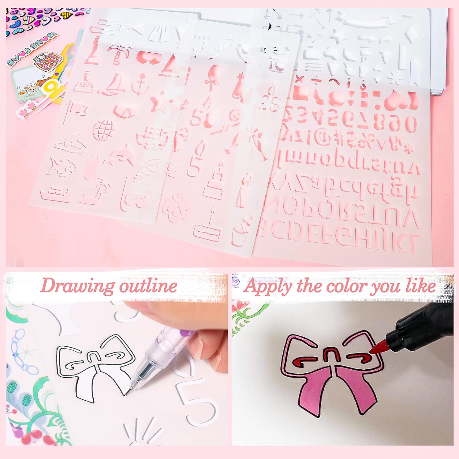 Thumbnail 6 de Teen Girls Diary Gift Set – Teenage Scrapbook & Journal Kit for ages 8–14