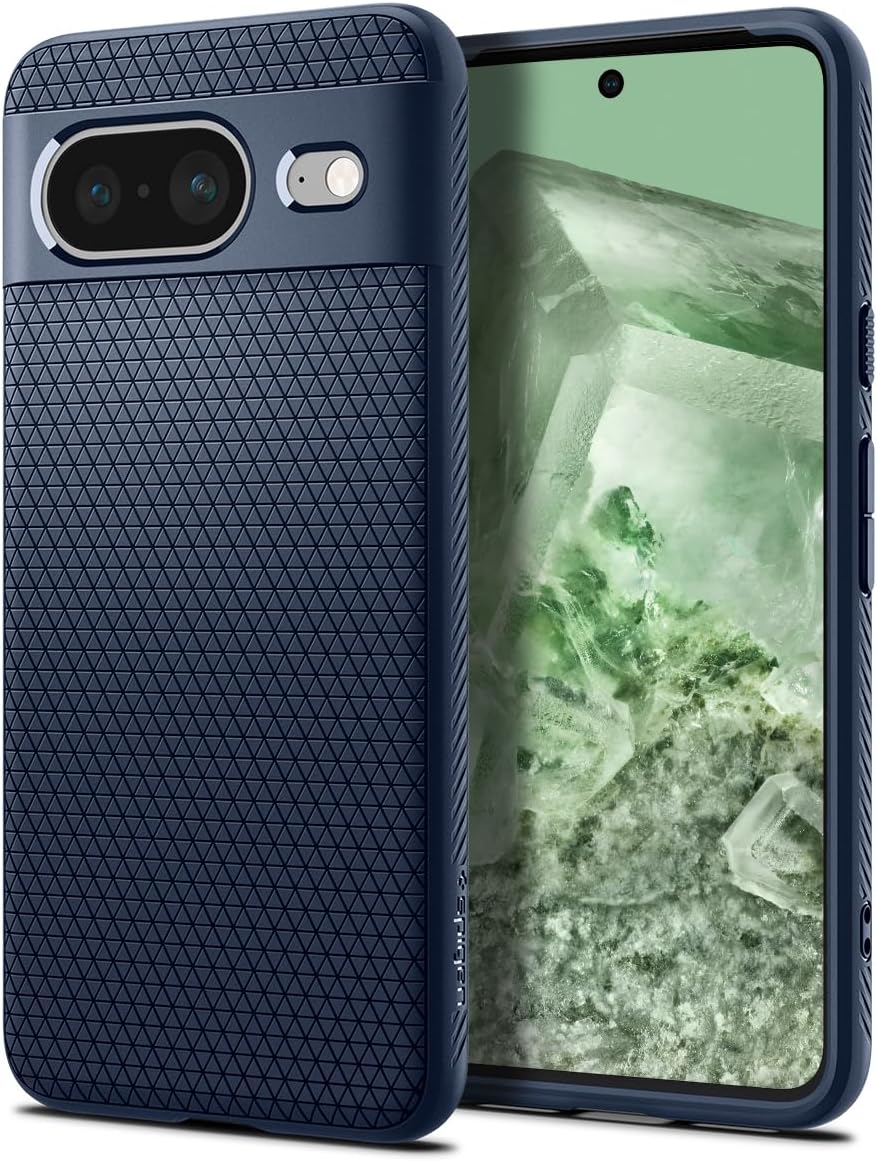 Detalle de Spigen Cover Liquid Air per Google Pixel 8 – Blu Notte