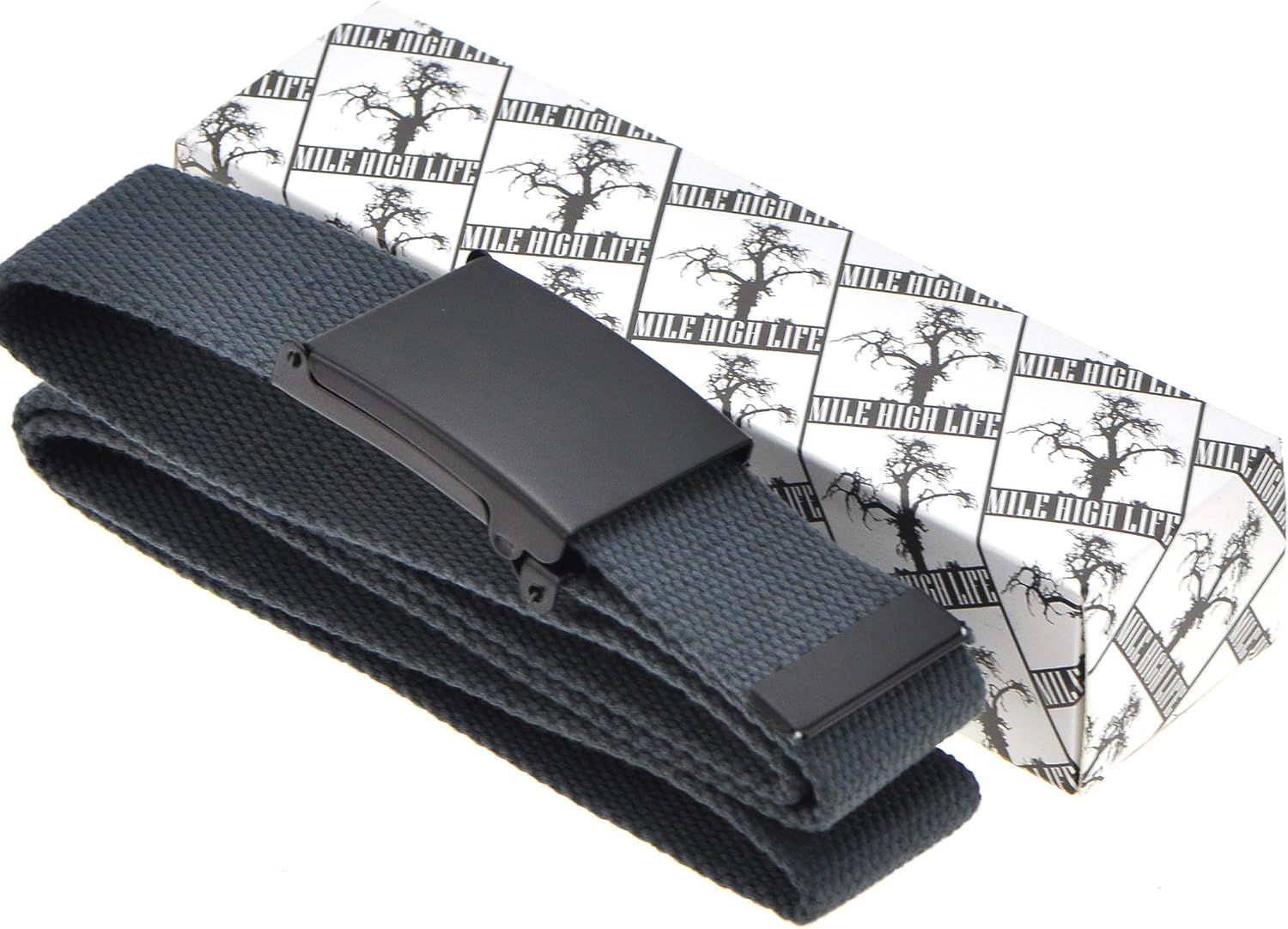 Thumbnail 4 de Mile High Life cut-to-fit canvas web belt (up to 52" / 56" length) with flip-top military buckle