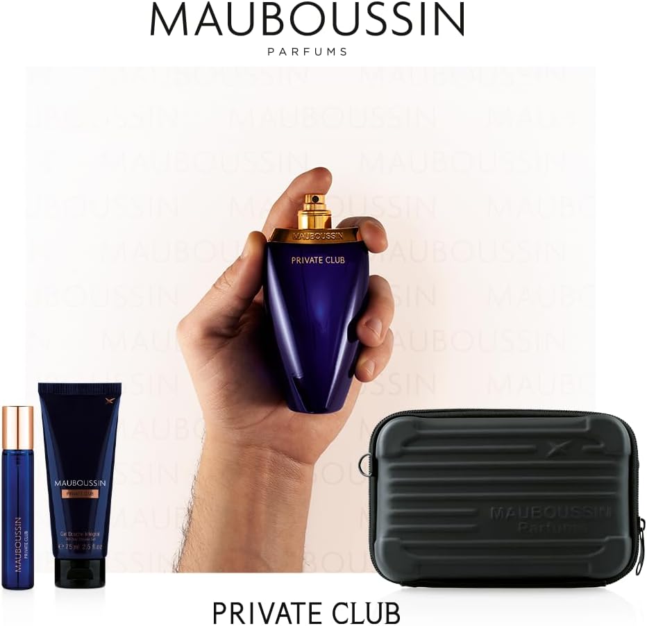 Thumbnail 2 de Coffret Prestige Private Club Mauboussin : Eau de Parfum 100 ml, gel douche 75 ml, travel spray 20 ml & sac bandoulière