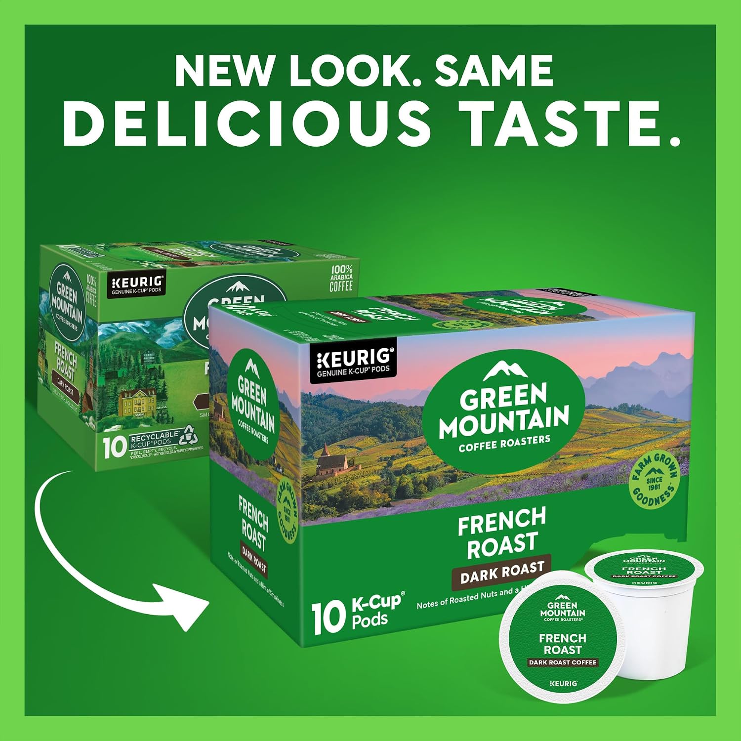 Detalle 2 de Green Mountain French Roast Coffee K-Cup Pods, 60 Count