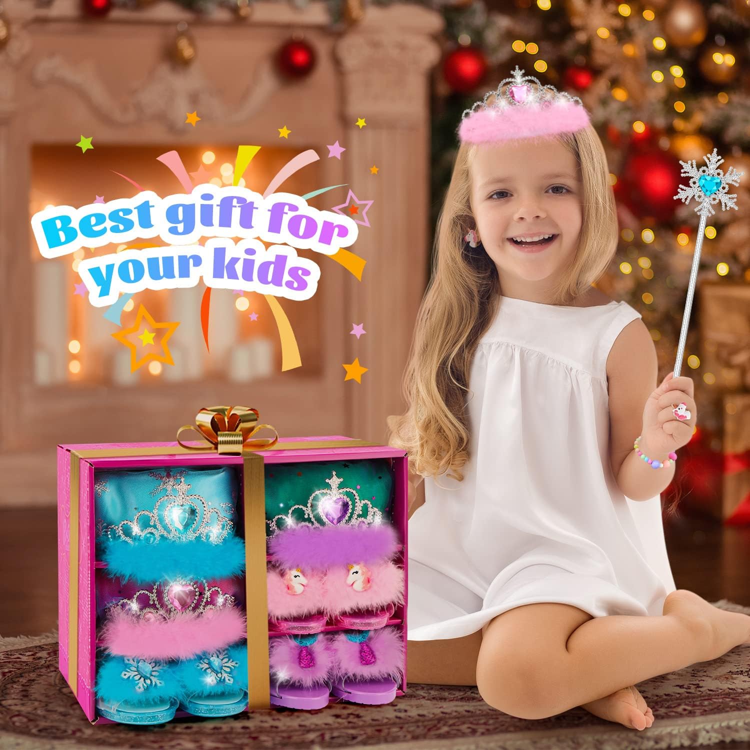 Thumbnail 6 de Princess Dress Up Shoes Set for Girls (Unicorn, Mermaid & Ice Princess Themes)