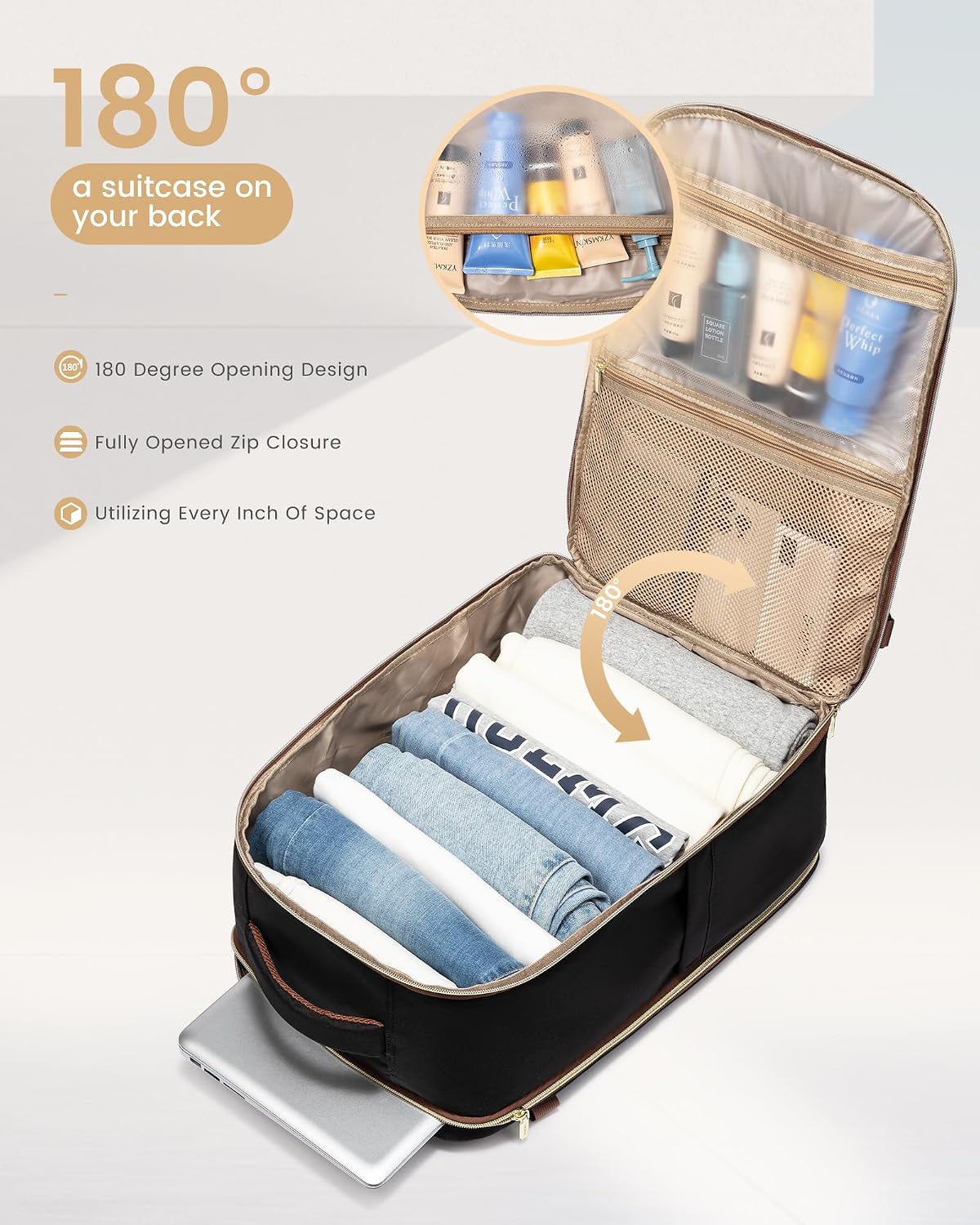 Detalle de LOVEVOOK Travel Backpack 40L