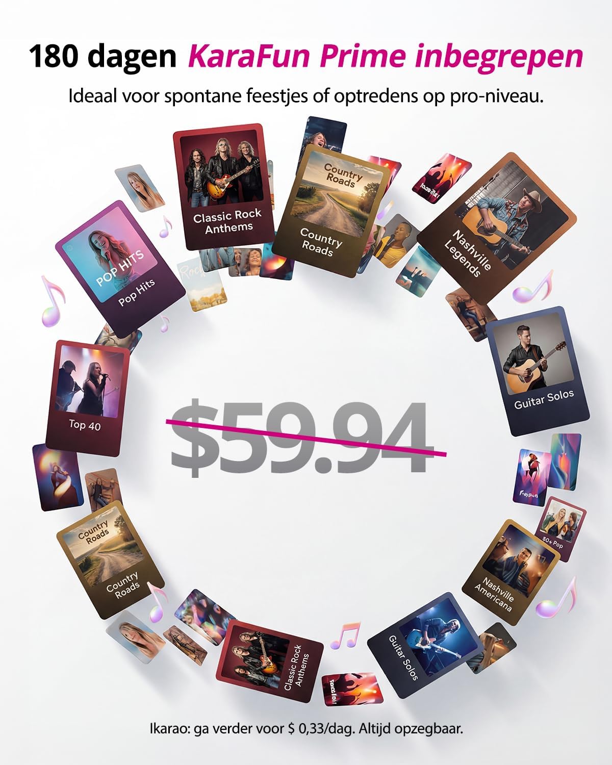 Detalle 2 de Ikarao Shell S2 karaokeapparaat met 8-inch scherm en twee draadloze microfoons