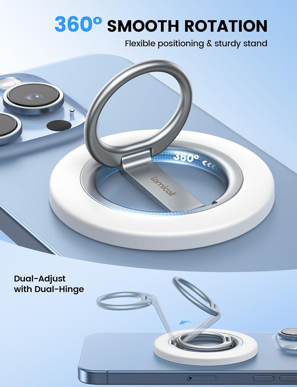 Detalle de Lamicall MagSafe phone ring stand