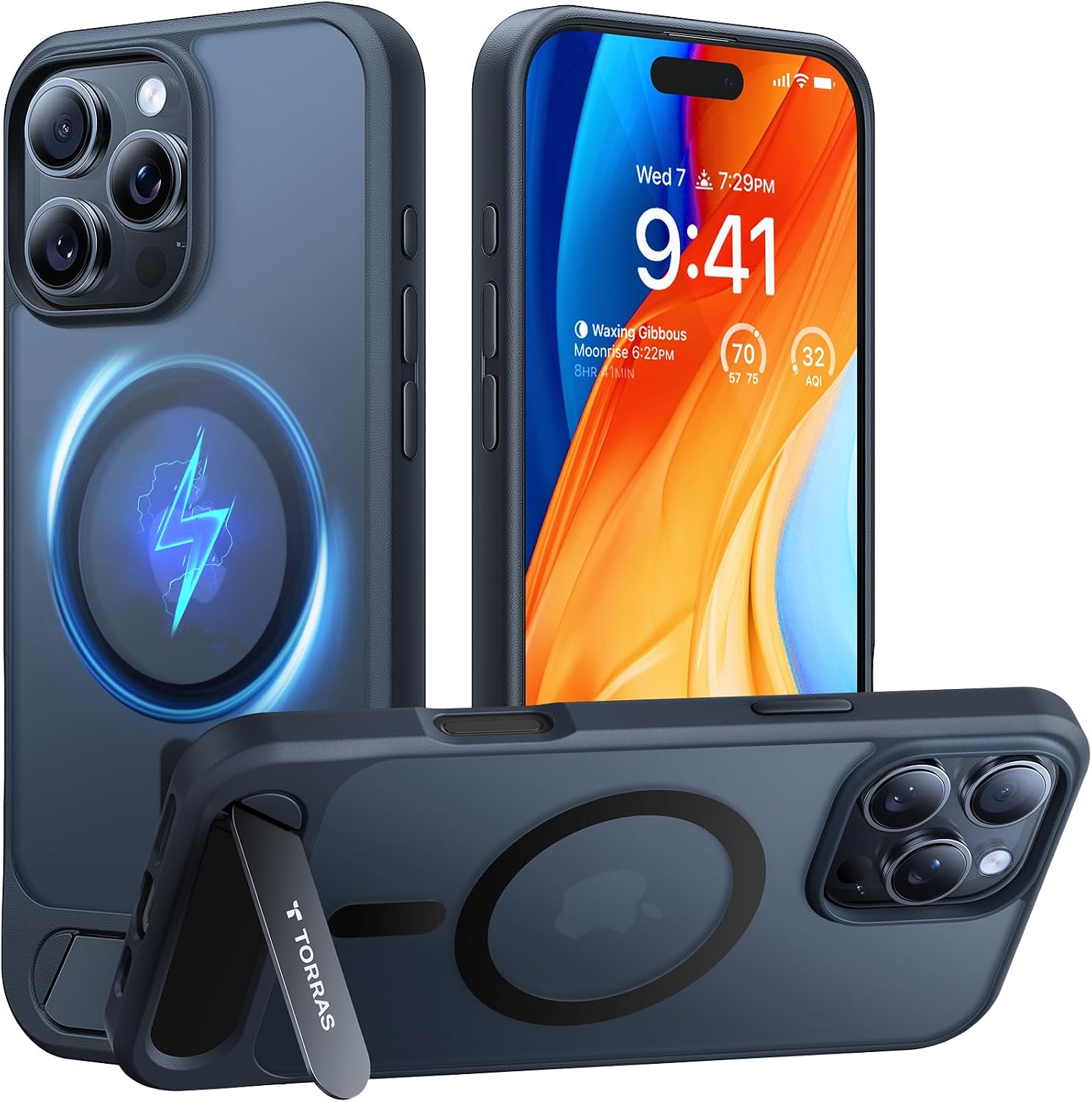 Detalle de TORRAS Strong Magnetic Stand for iPhone 16 Pro 6.3"