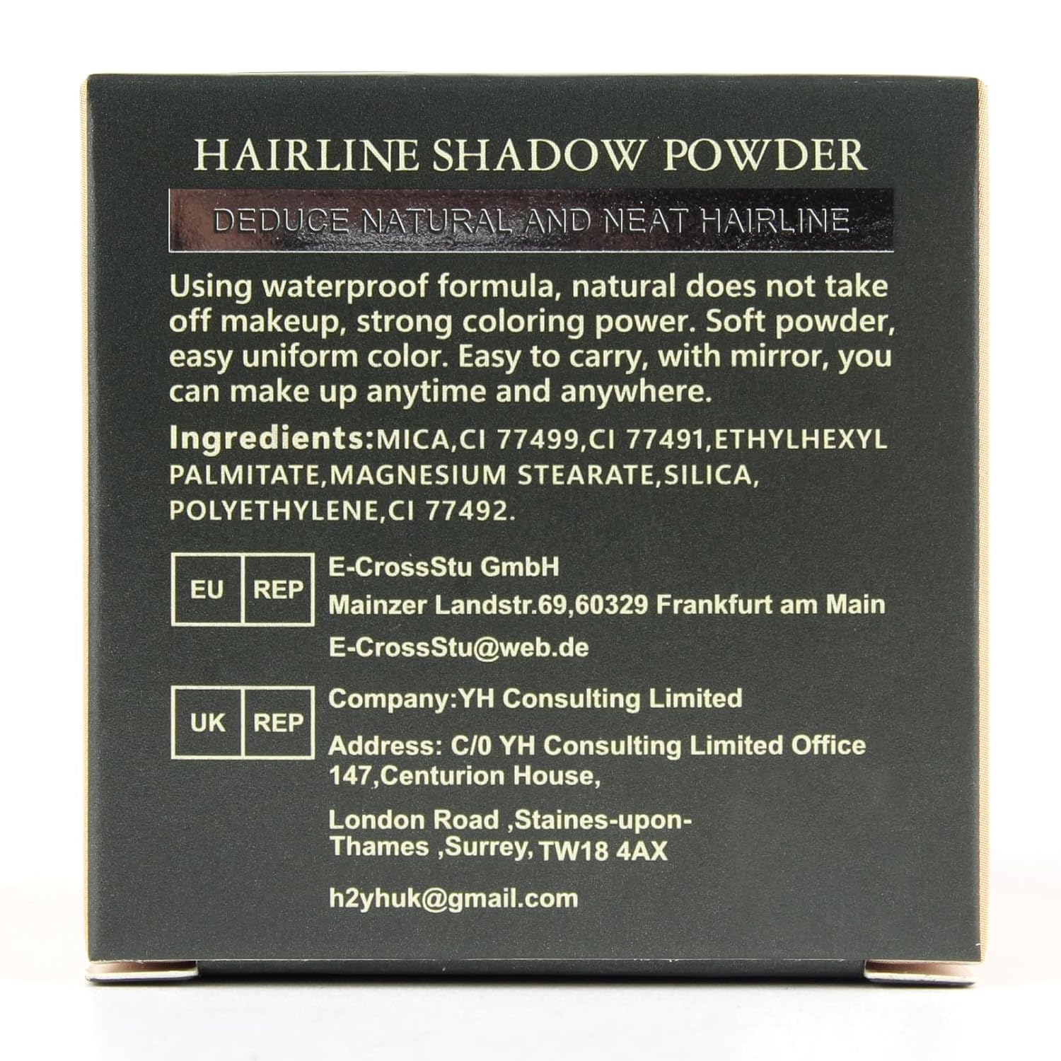 Detalle 2 de SOVONCARE Instantly Hairline Powder for Gray Roots and Thinning Hair Touch-Ups