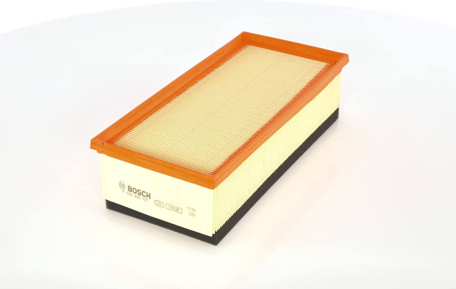 Detalle de Bosch S0121: Filtre à Air Automobile — Cartouche efficace pour une admission d’air plus propre