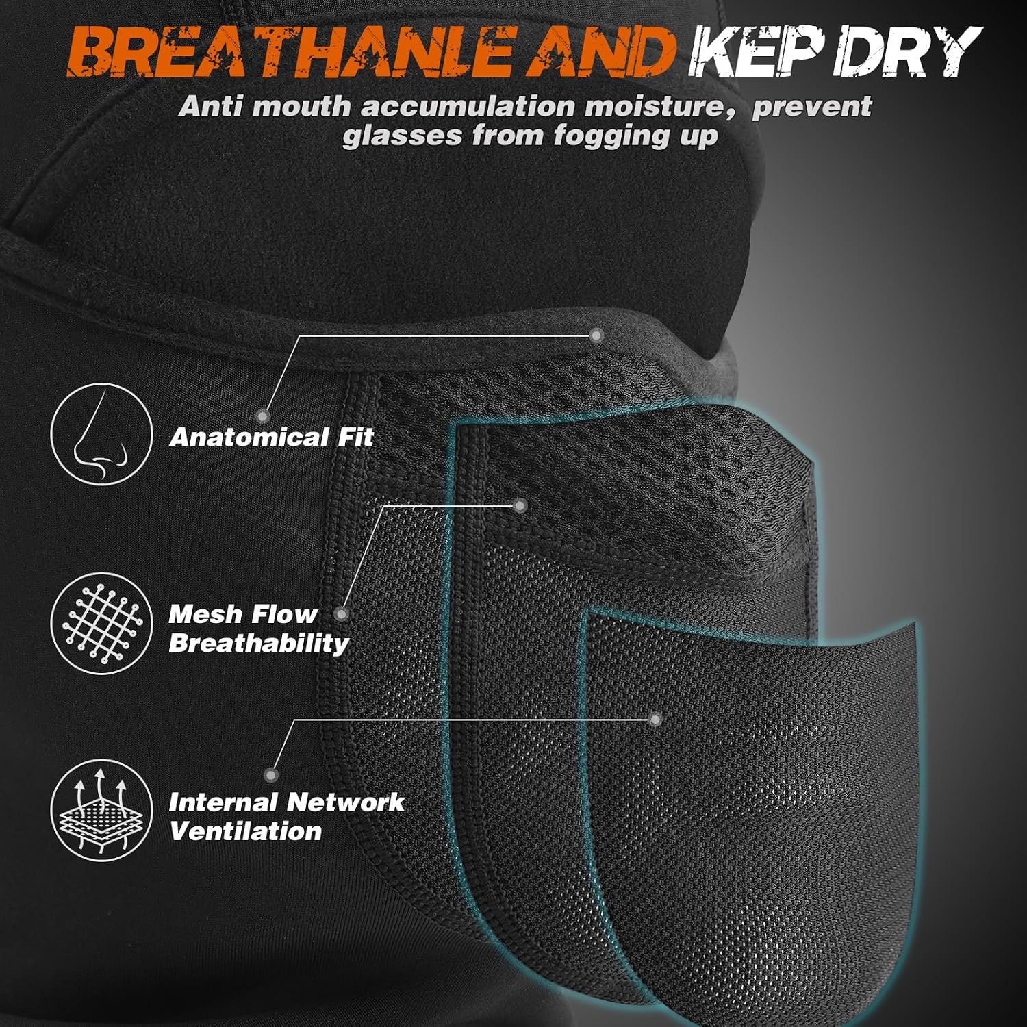 Detalle de YANIKY Sturmhaube Balaclava für Wintersport 🧣