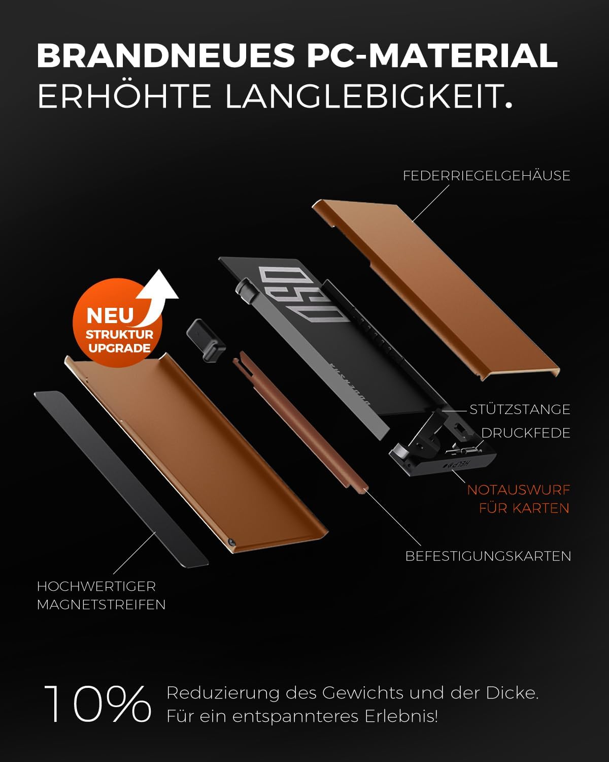 Thumbnail 1 de DODENSHA MagSnap Airtag Wallet 10x6x2 cm