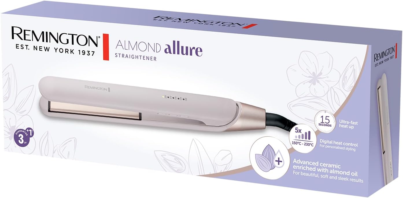 Thumbnail 6 de Remington Straightener with Advanced Ceramic + Almond Oil Almond Allure S4807