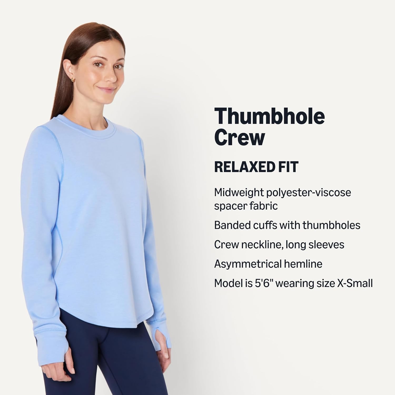 Thumbnail 3 de Amazon Essentials Women’s Active Sweat Relaxed-Fit Long-Sleeve Crewneck Sweatshirt