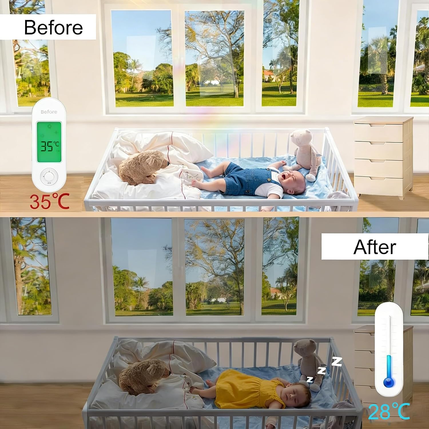 Detalle 2 de Folizent 75x300cm Silver one-way reflective privacy window film