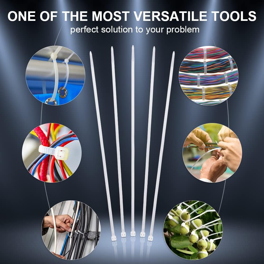 Thumbnail 6 de Boacua ZD-12 12-Inch Nylon Cable Ties, 100-Pack, UV-Resistant