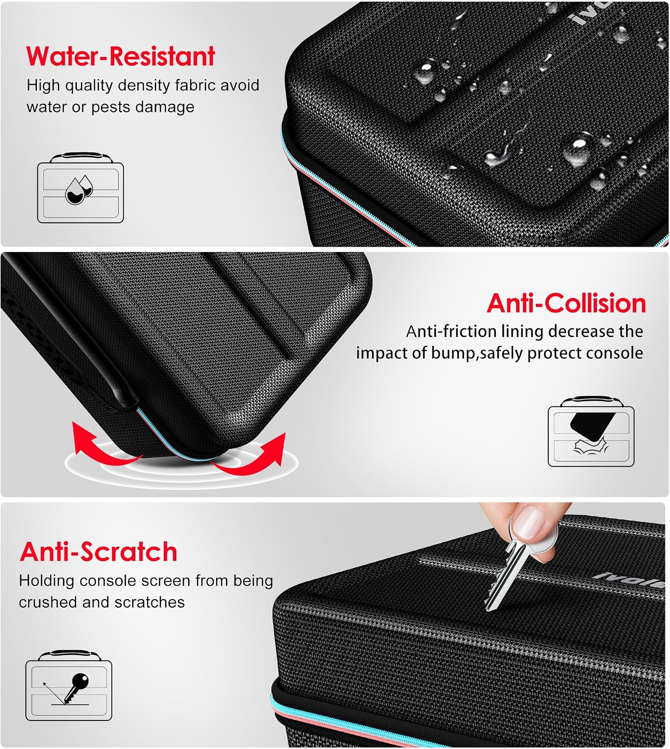 Thumbnail 2 de ivoler Carrying All-in-One Case for Nintendo Switch 2, 20-game pouch