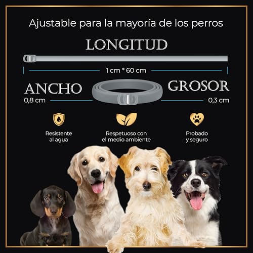 Detalle de Life Innovation Pack 4 Collares antiparasitarios para perros – 24 meses de protección natural