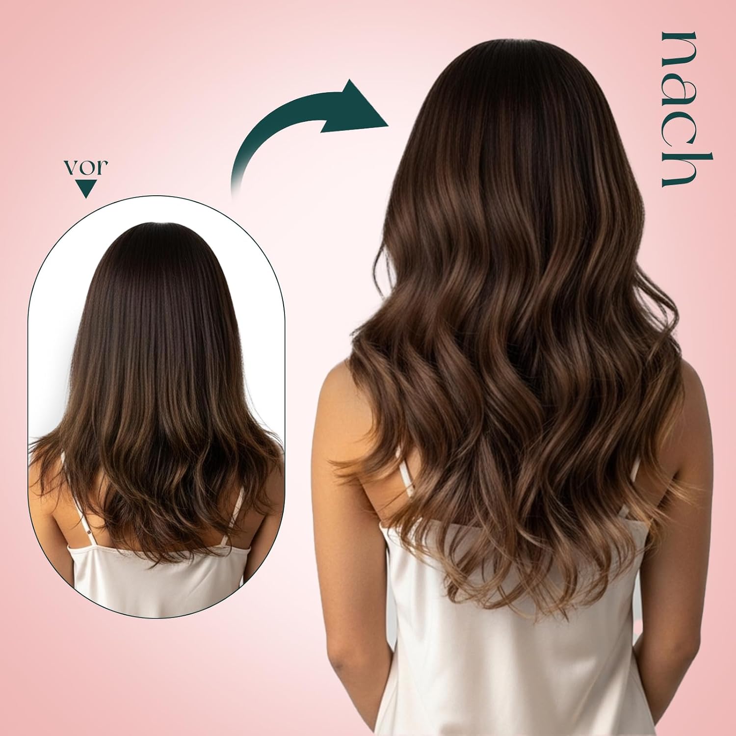 Thumbnail 5 de Easyouth Clip-In Echthaar Extensions 40 cm