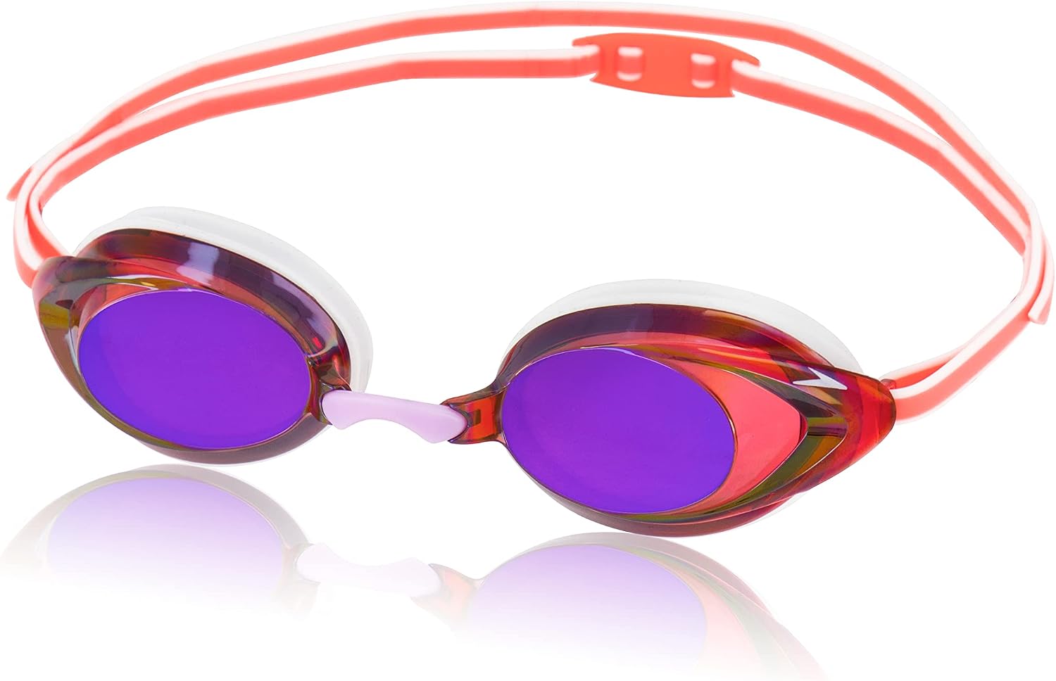 Detalle de Speedo Vanquisher 2.0 Mirrored Swim Goggles with Panoramic Purple Lenses