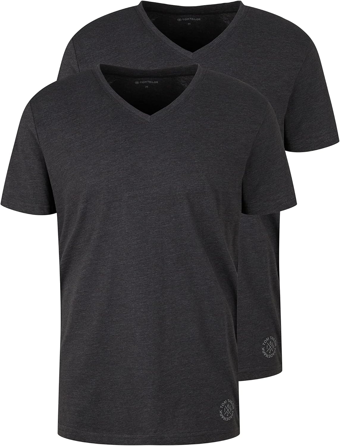 Thumbnail 6 de TOM TAILOR Herren Doppelpack T-Shirt mit V-Ausschnitt (Regular Fit) aus Baumwolle
