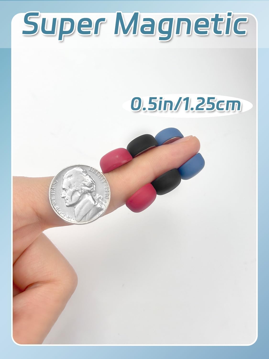 Detalle de Evnlo 12 Pairs Strong Magnetic Hijab Pins — Pinless, Fabric-Friendly, Versatile
