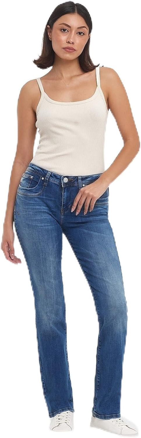 Detalle de LTB Vilma Jeans Donna Bootcut – Blu, comoda ed essenziale