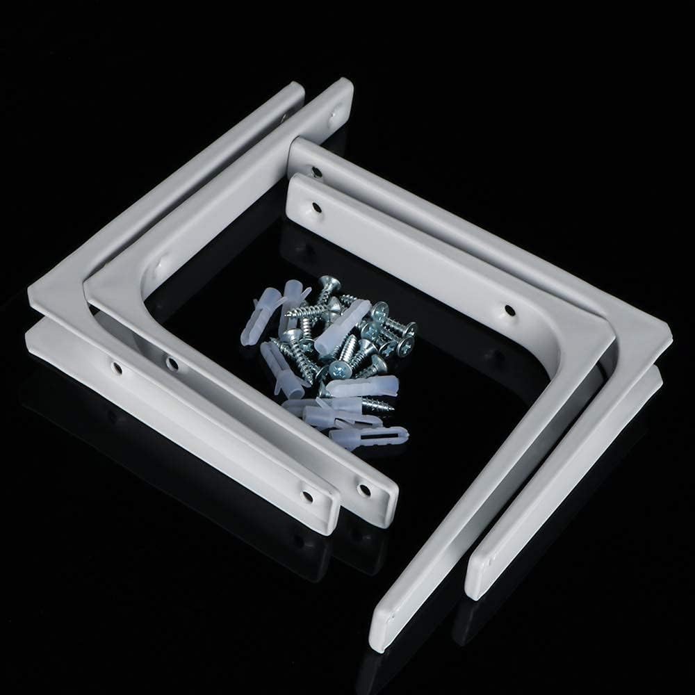 Thumbnail 6 de Sayayo Shelf Bracket Corner Brace (EJR150W-4P) – 150mm x 125mm, White Finish, 4 Pack