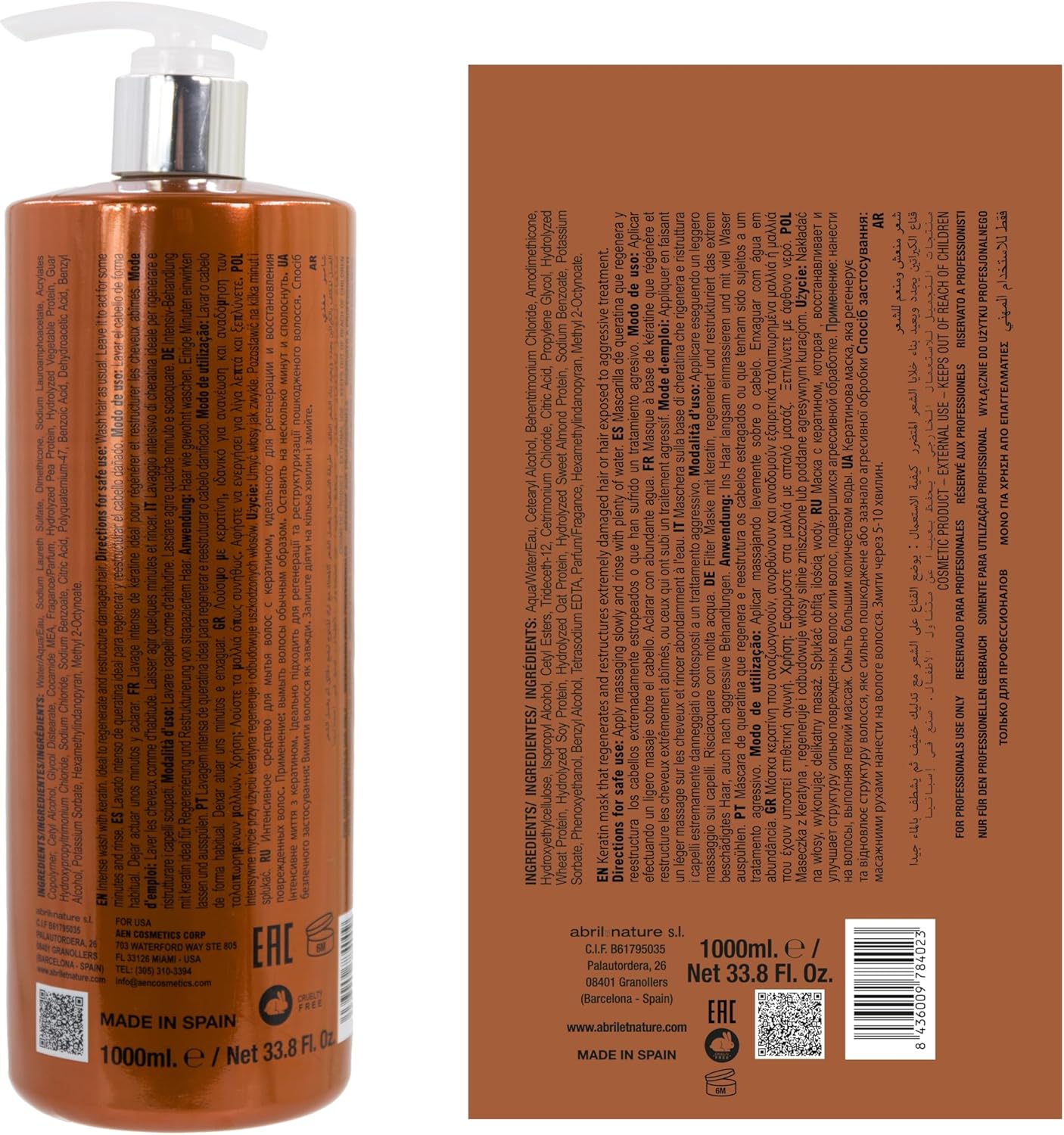 Thumbnail 6 de abril et nature Masque Kératine 1000 ml