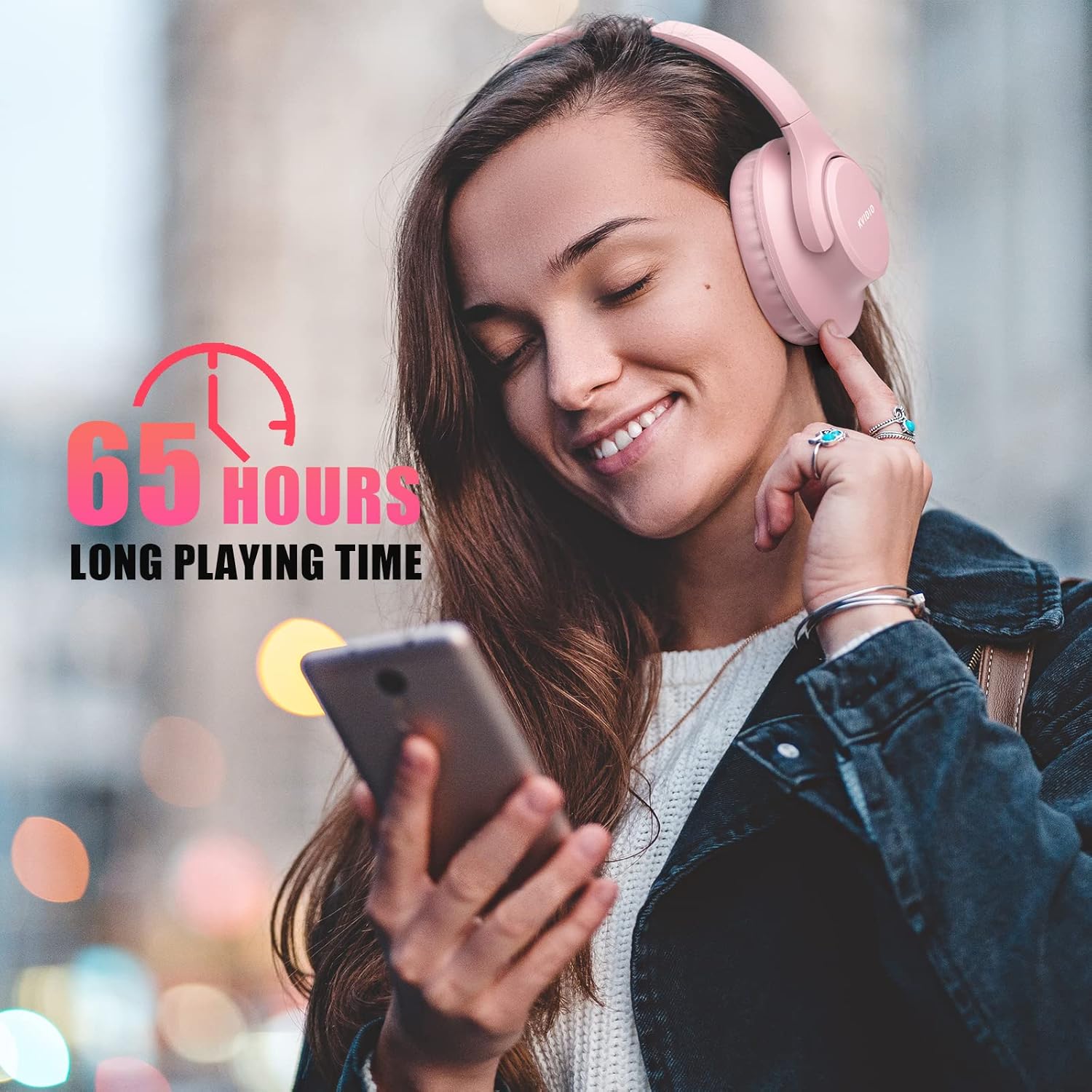 Thumbnail 2 de KVIDIO Bluetooth Headphones 65h playtime 📢