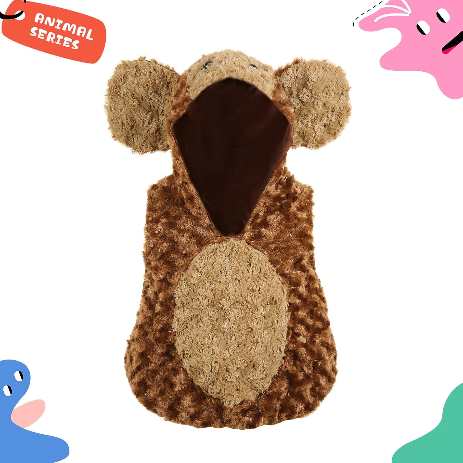 Detalle 2 de HOMELEX Baby Animal Costume Halloween Romper, Hooded One-Piece, 3-36M