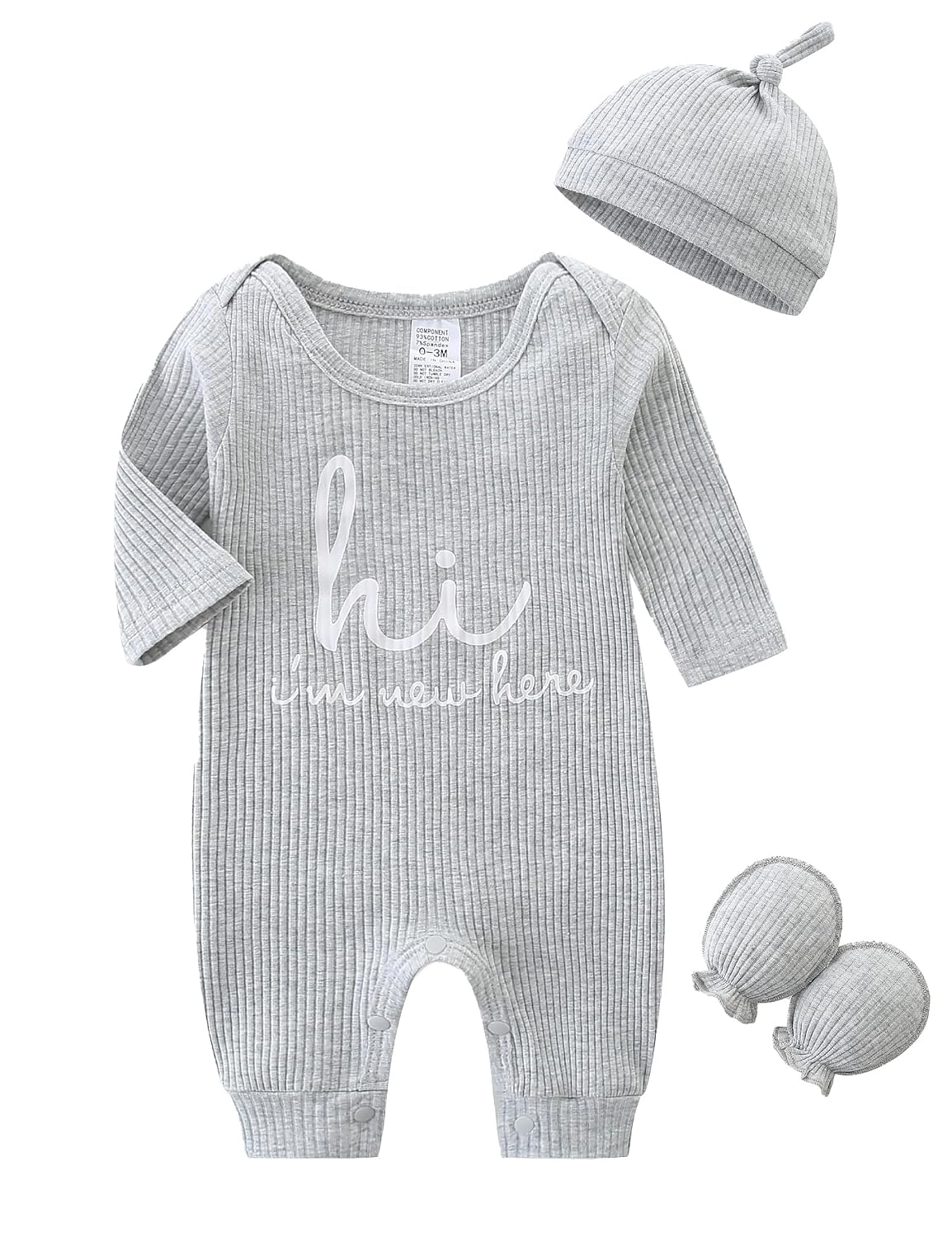 Detalle de Schlafanzug Baby Strampler 3er Pack für 0-3 Monate