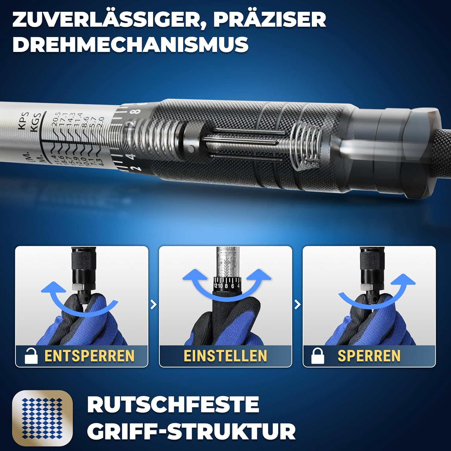 Thumbnail 3 de S&R 1/2 Zoll Drehmomentschlüssel 28–210 Nm