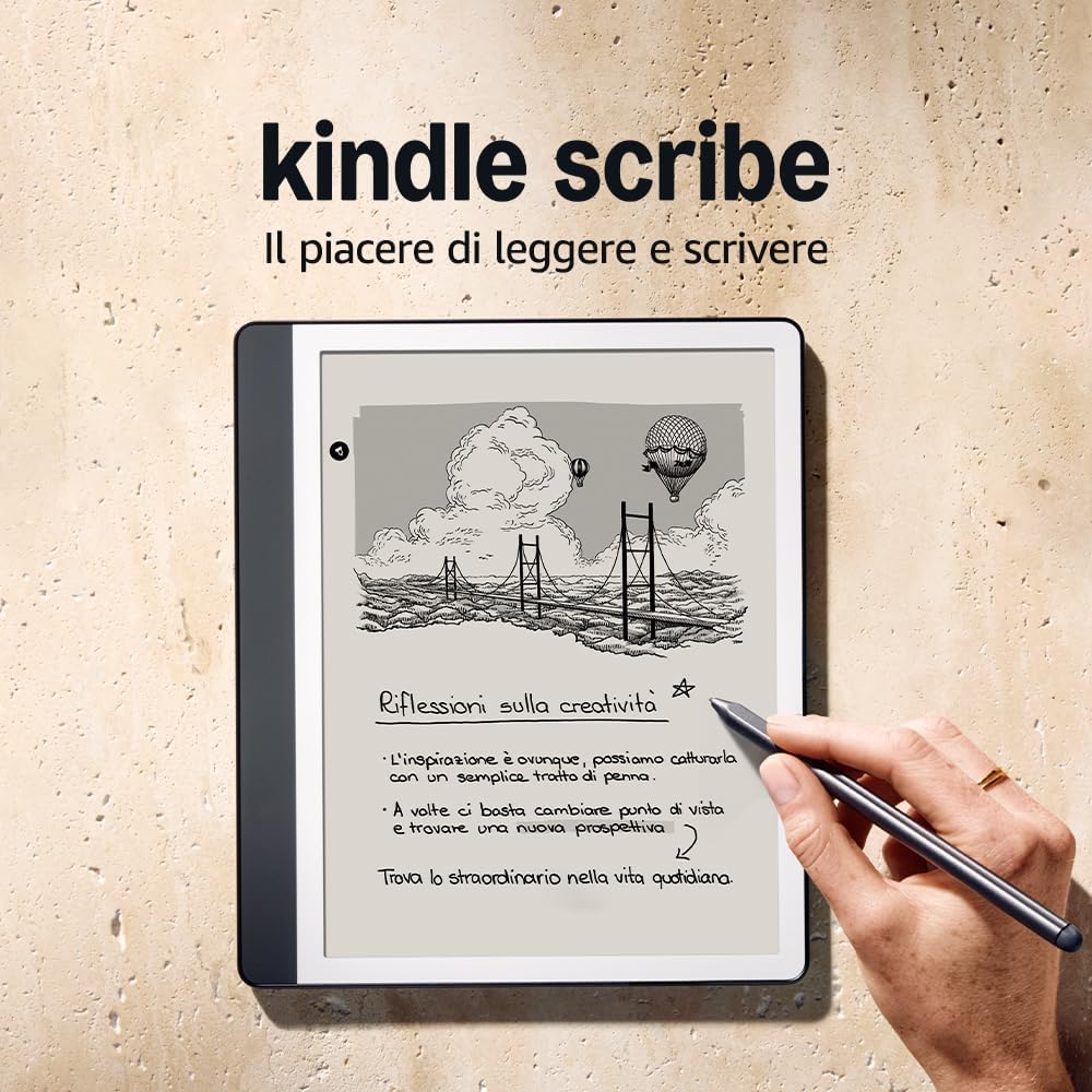 Amazon Kindle Scribe (32 GB) – Scrittura e lettura in un unico dispositivo con penna inclusa