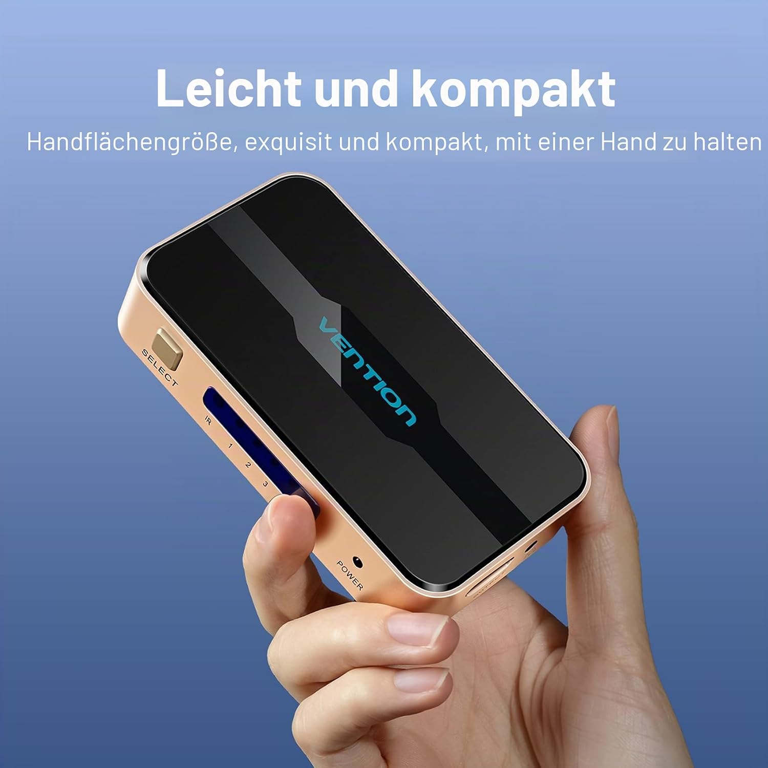 Thumbnail 5 de HDMI Switch 4K 5 in 1 Out – 4K@30Hz, 3D, IR-Fernbedienung, Kompatibel mit PS5/PS4/Xbox/DVD/Blu-ray