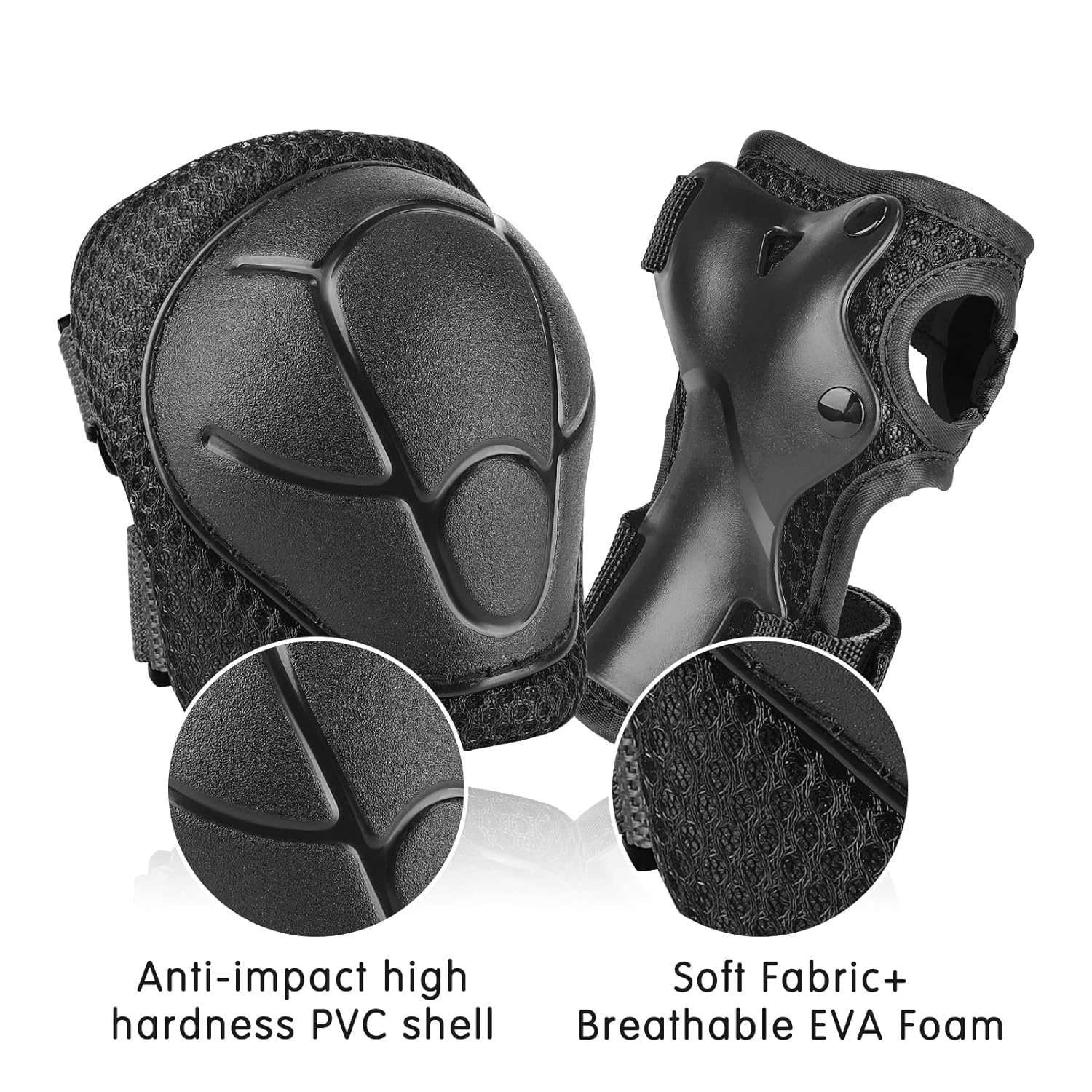 Thumbnail 1 de WayEee Protection Roller Enfant — Casque + Genouillères et Coudières, Packs de Protection Multi-Sports (3 à 10 ans)