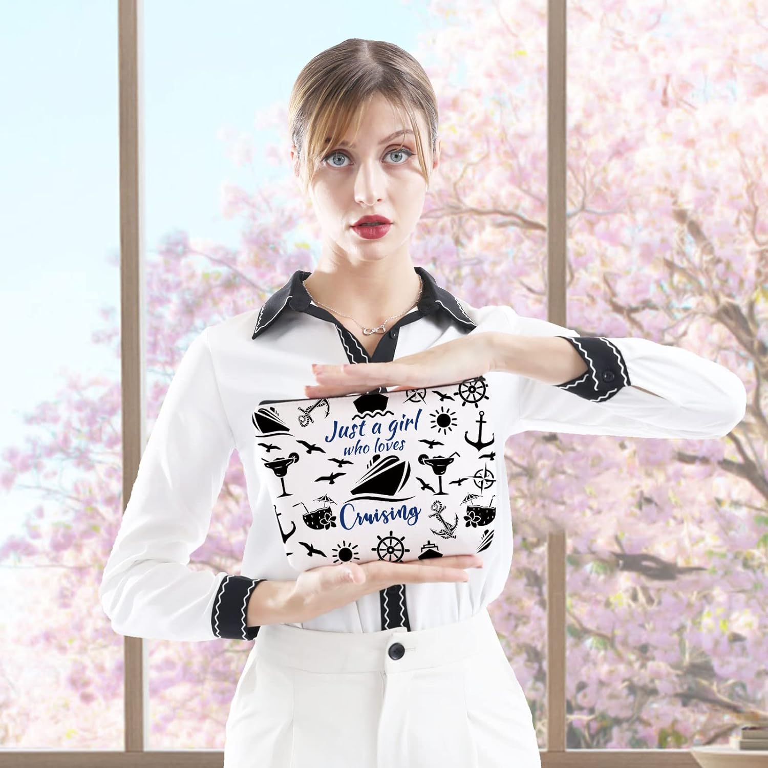 Thumbnail 3 de Cruise Trip Vacation Gift Makeup Bag for Cruising Lovers