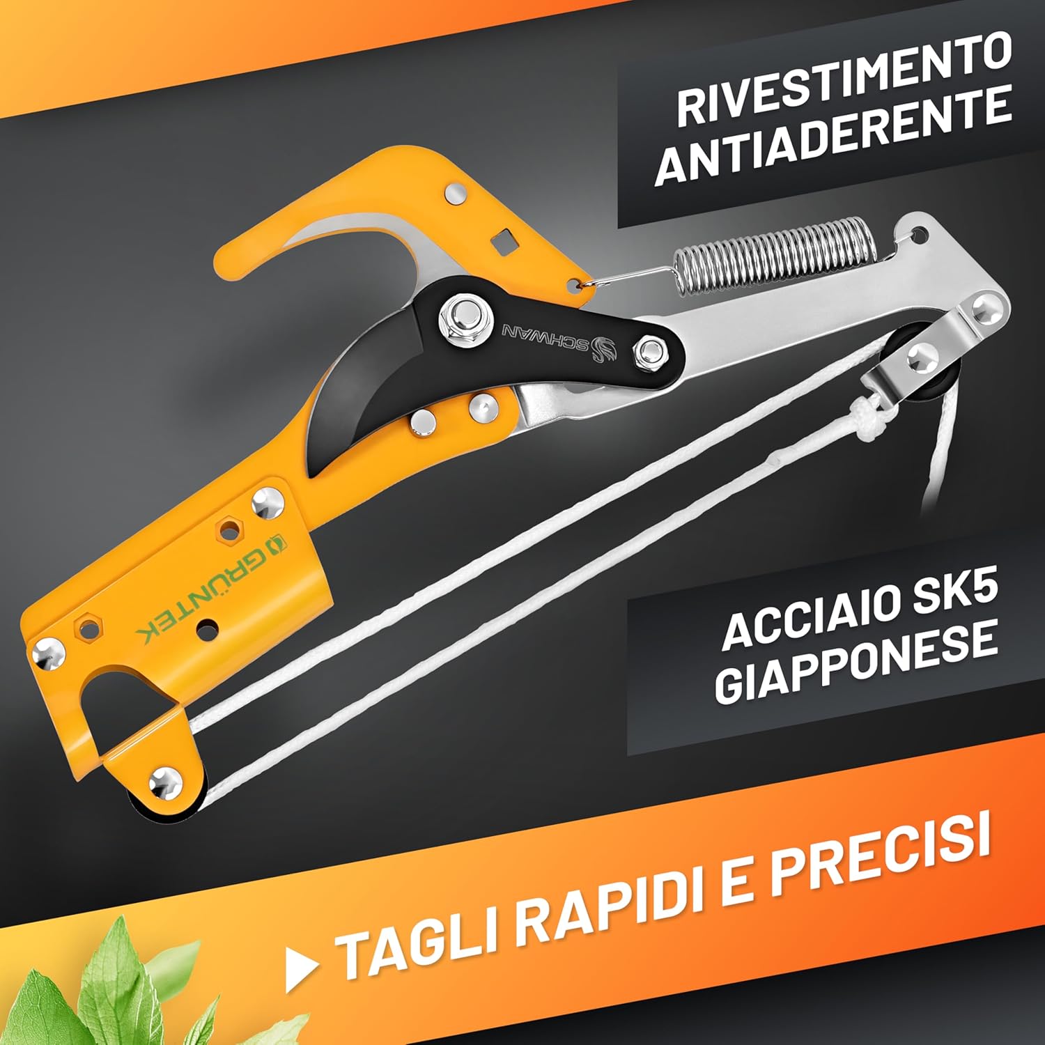 Thumbnail 1 de GRÜNTEK Svettatoio Cesoia Potatura Troncarami per Pertica telescopica – Modello compatibile B096Y4VBF2