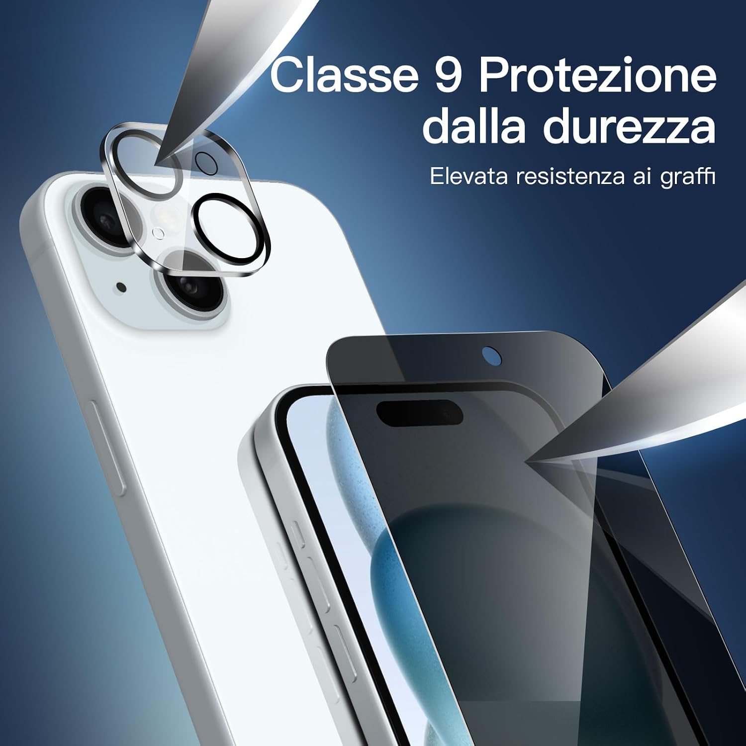 Thumbnail 5 de NEW'C Pellicola Privacy per iPhone 15 6,1″