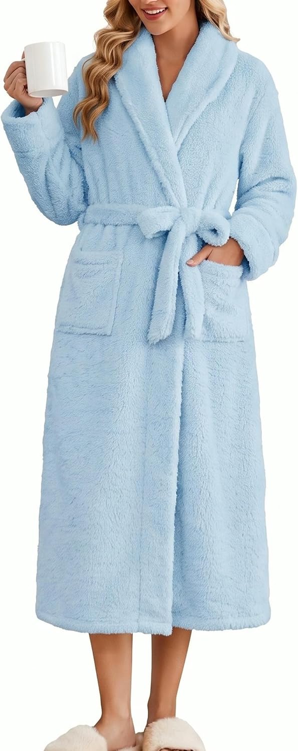 Detalle 2 de Ekouaer Fleece Bathrobe