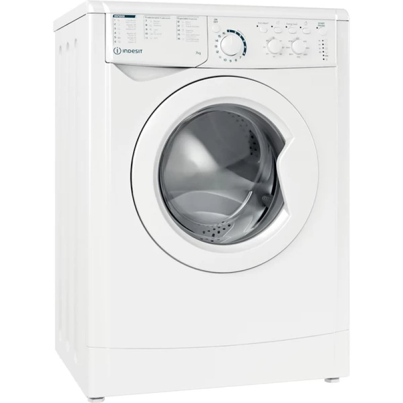 Detalle de Indesit EWC 71252 W SPT N, lavadora de 7 kg y 1200 rpm