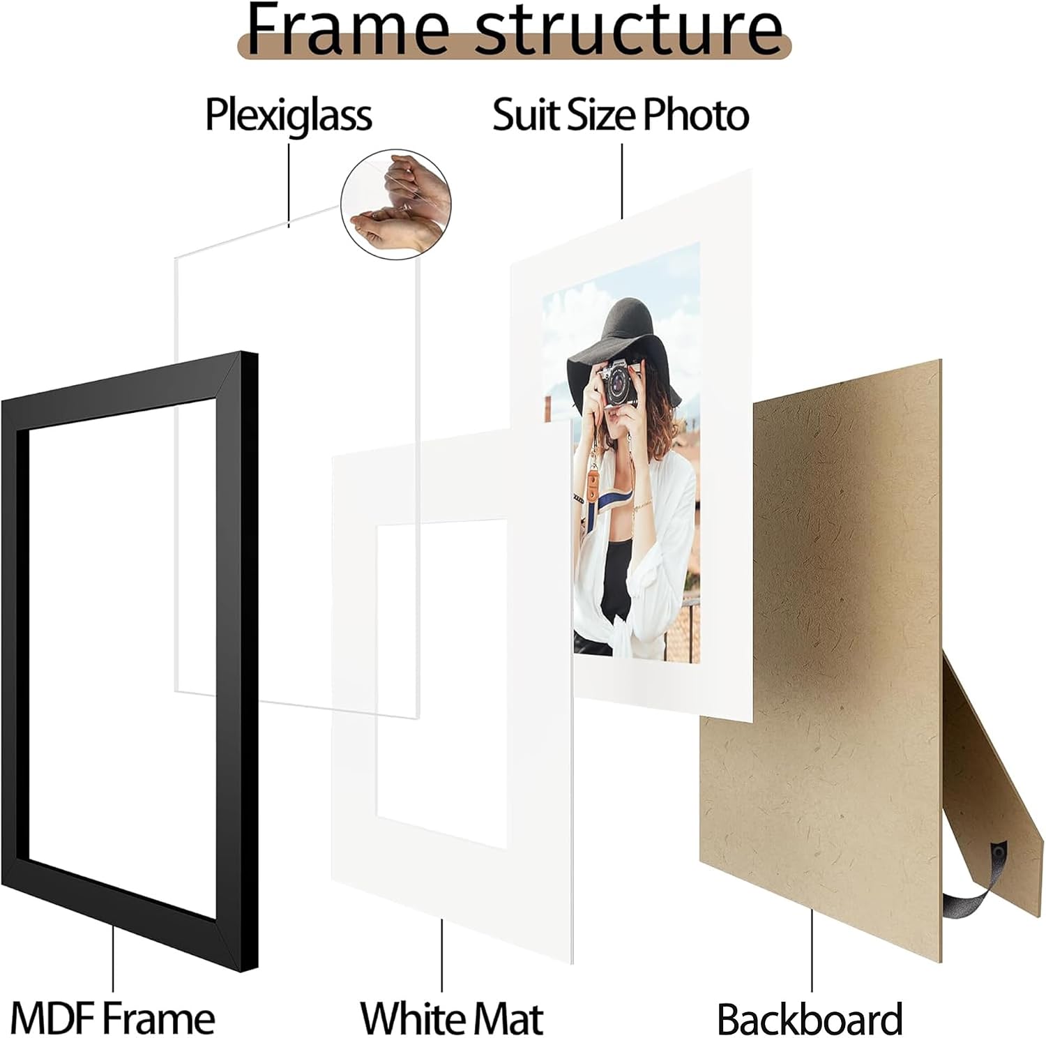 Thumbnail 4 de Picrit 8x10 Picture Frame Set of 12 🖼