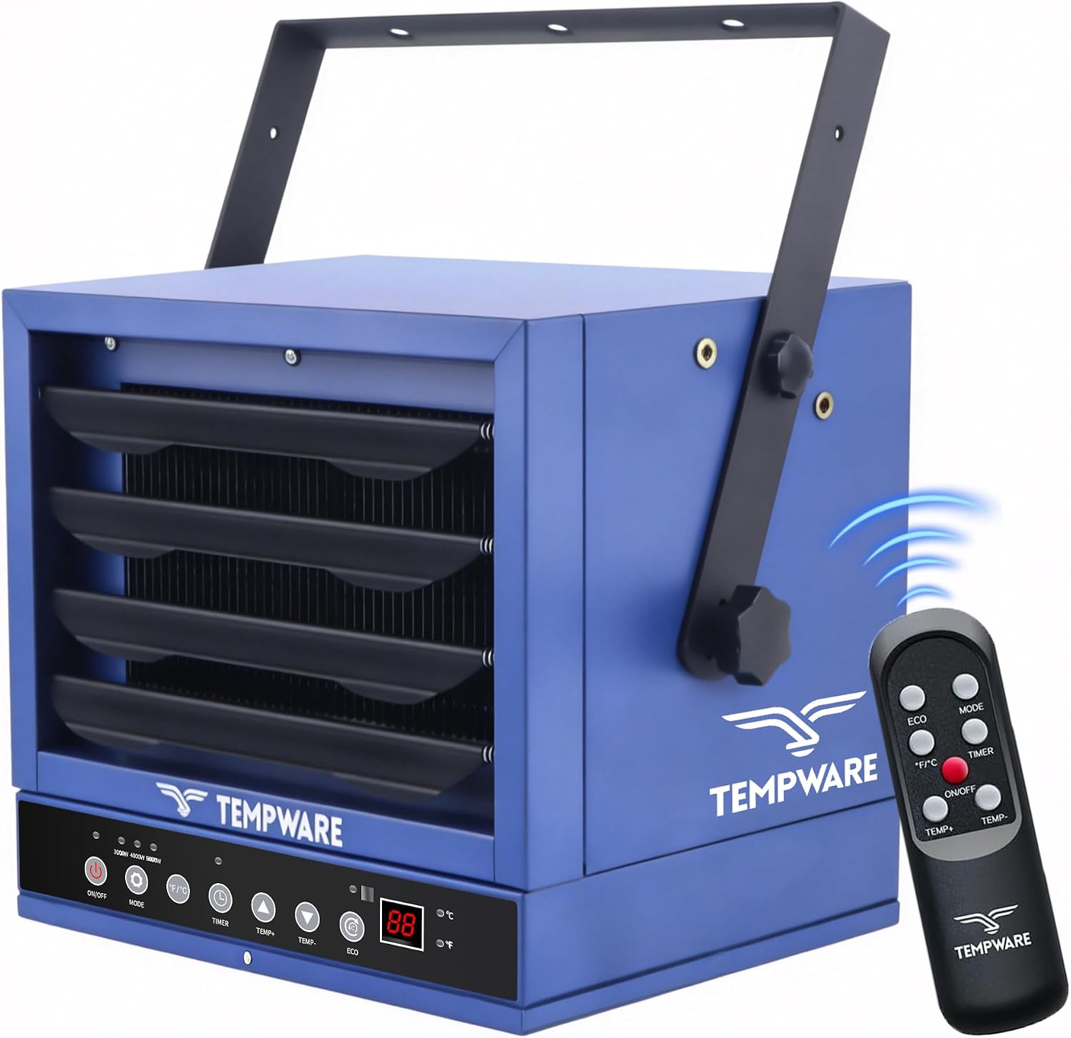 Detalle de TEMPWARE GR5000ER-EC 5000W Garage Heater, Remote, 240V Hardwired