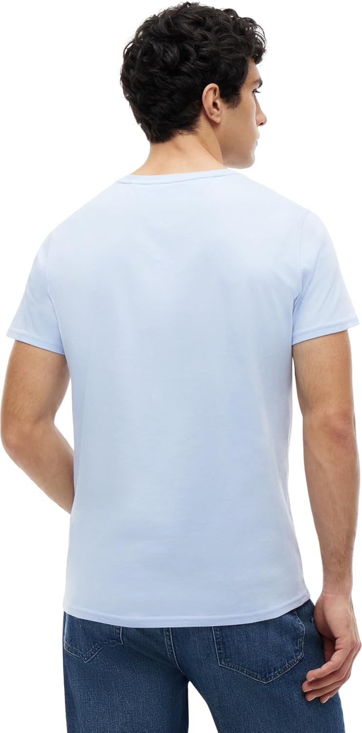 Detalle 2 de Tommy Jeans TJM Xslim Jersey Tee Dm0Dm04411 S/S T-Shirt, Blu Moonlight Iris, XL