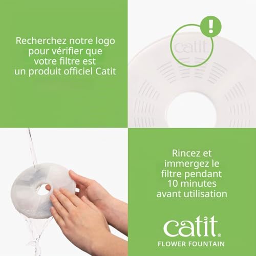 Thumbnail 5 de Catit Fontaine à fleurs originale avec fenêtre de niveau d'eau, 3 litres