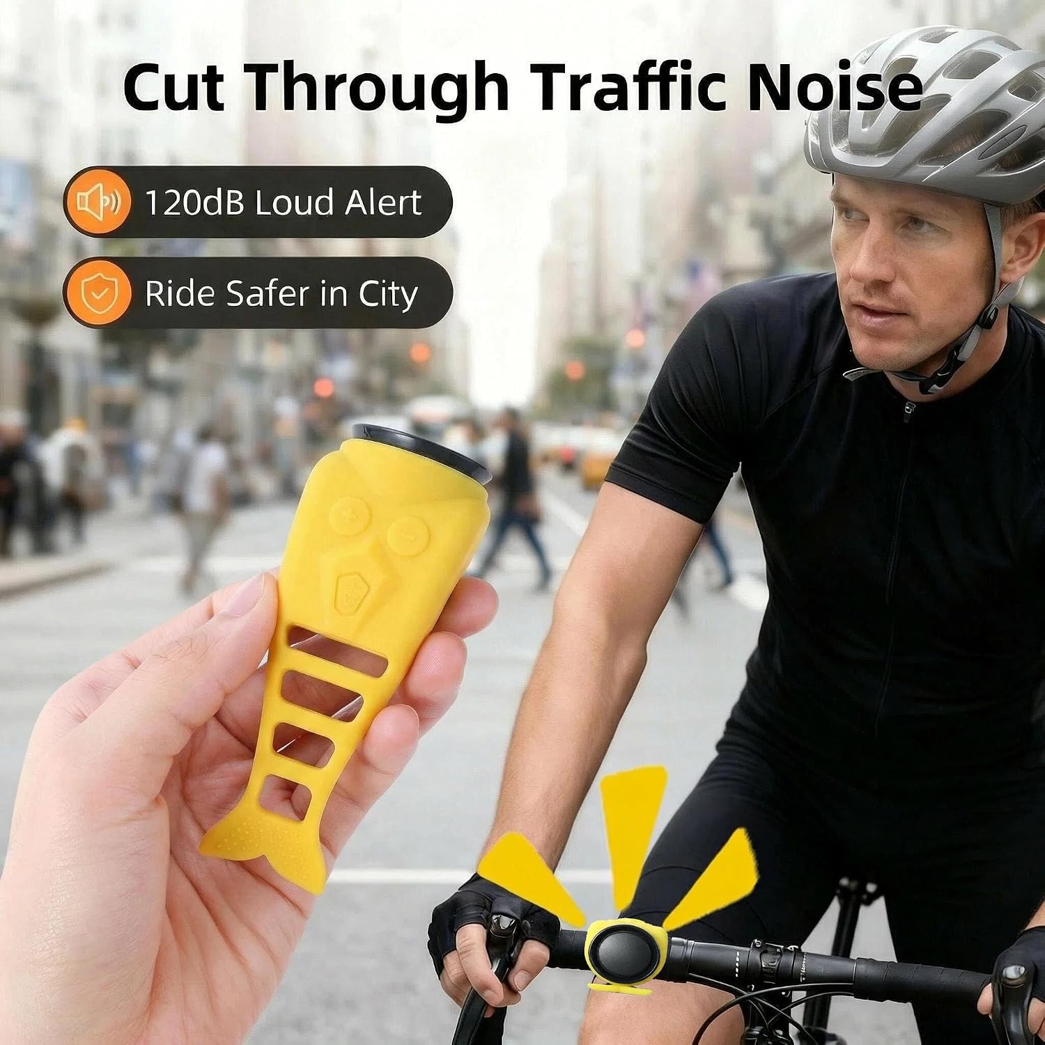 Detalle 2 de Electric Bike Horn, USB-C Rechargeable