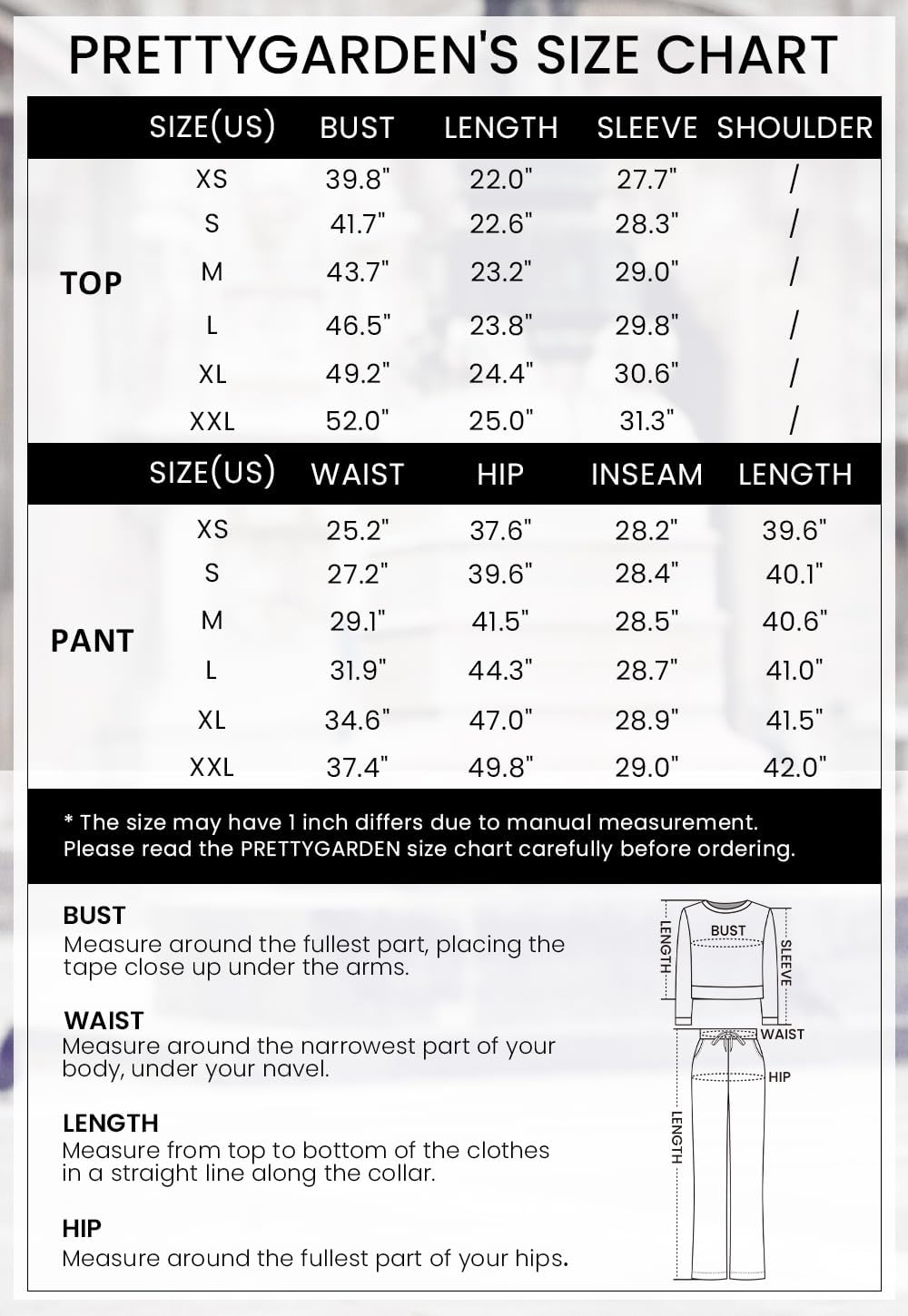 Detalle de PRETTYGARDEN Women's 2-Piece Lounge Set with Half-Zip Pullover and Wide-Leg Pants