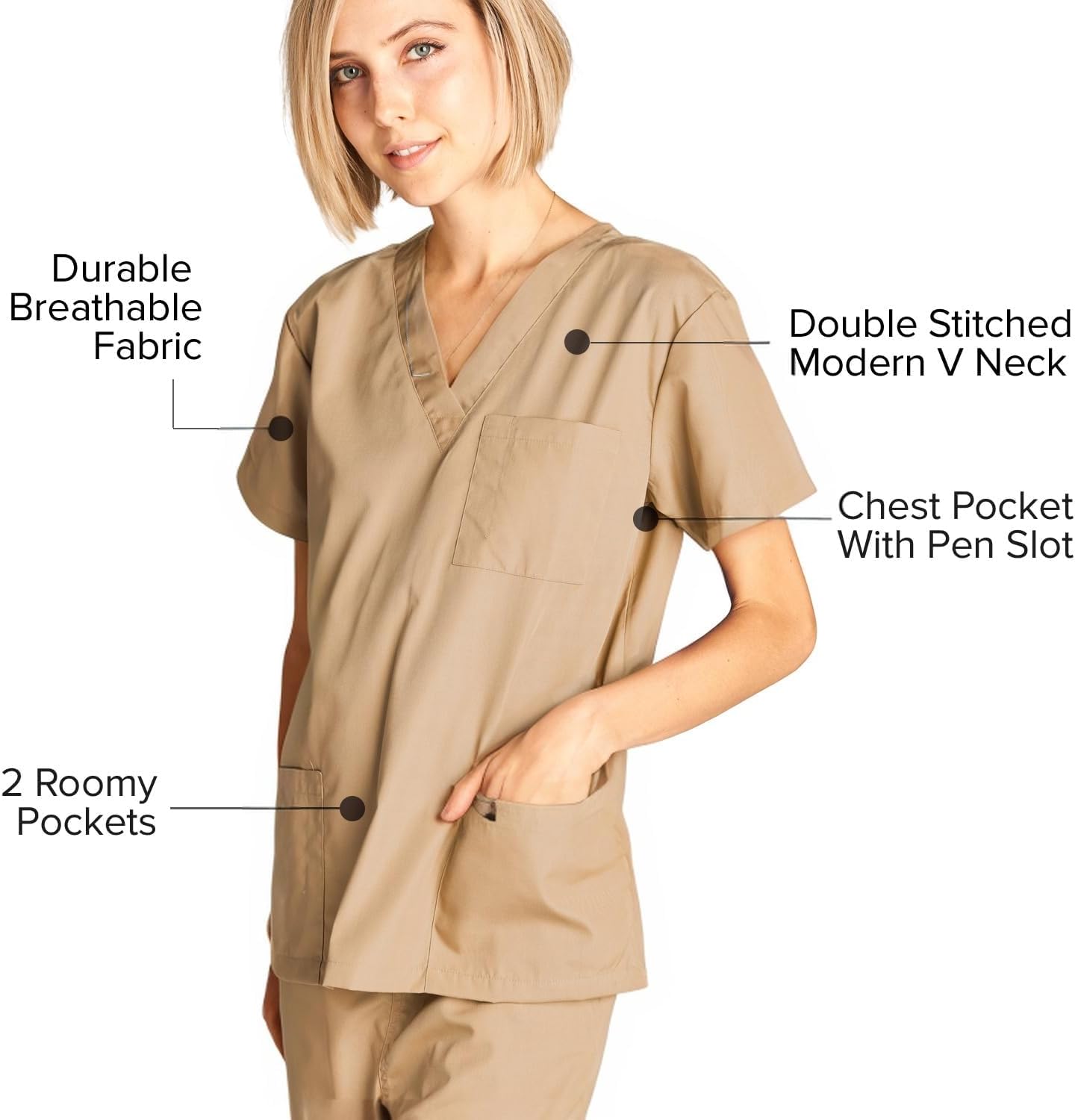 Detalle 1 de Scrubs set for comfort, 5 pockets